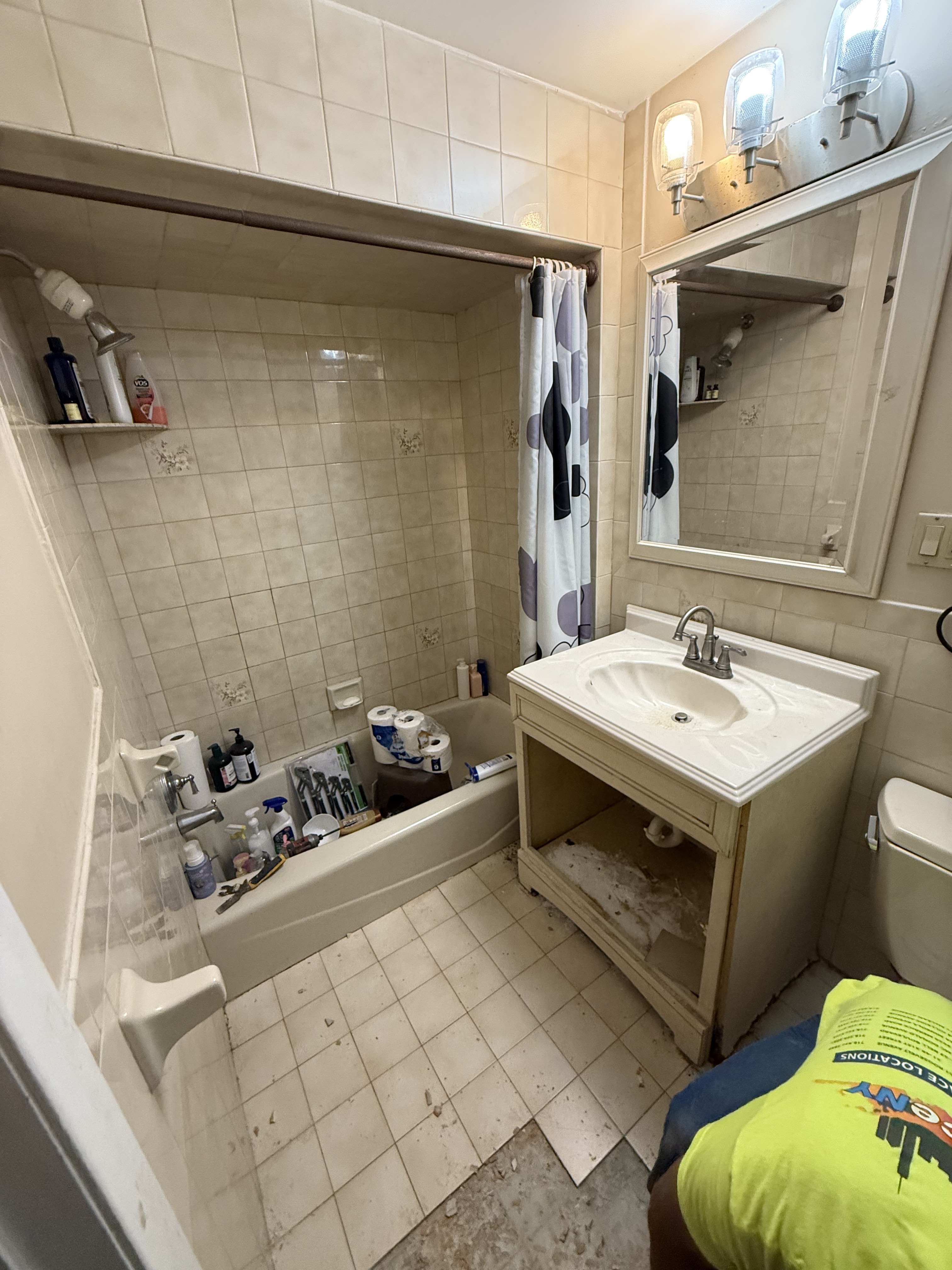 Modern Bathroom Renovation - Before