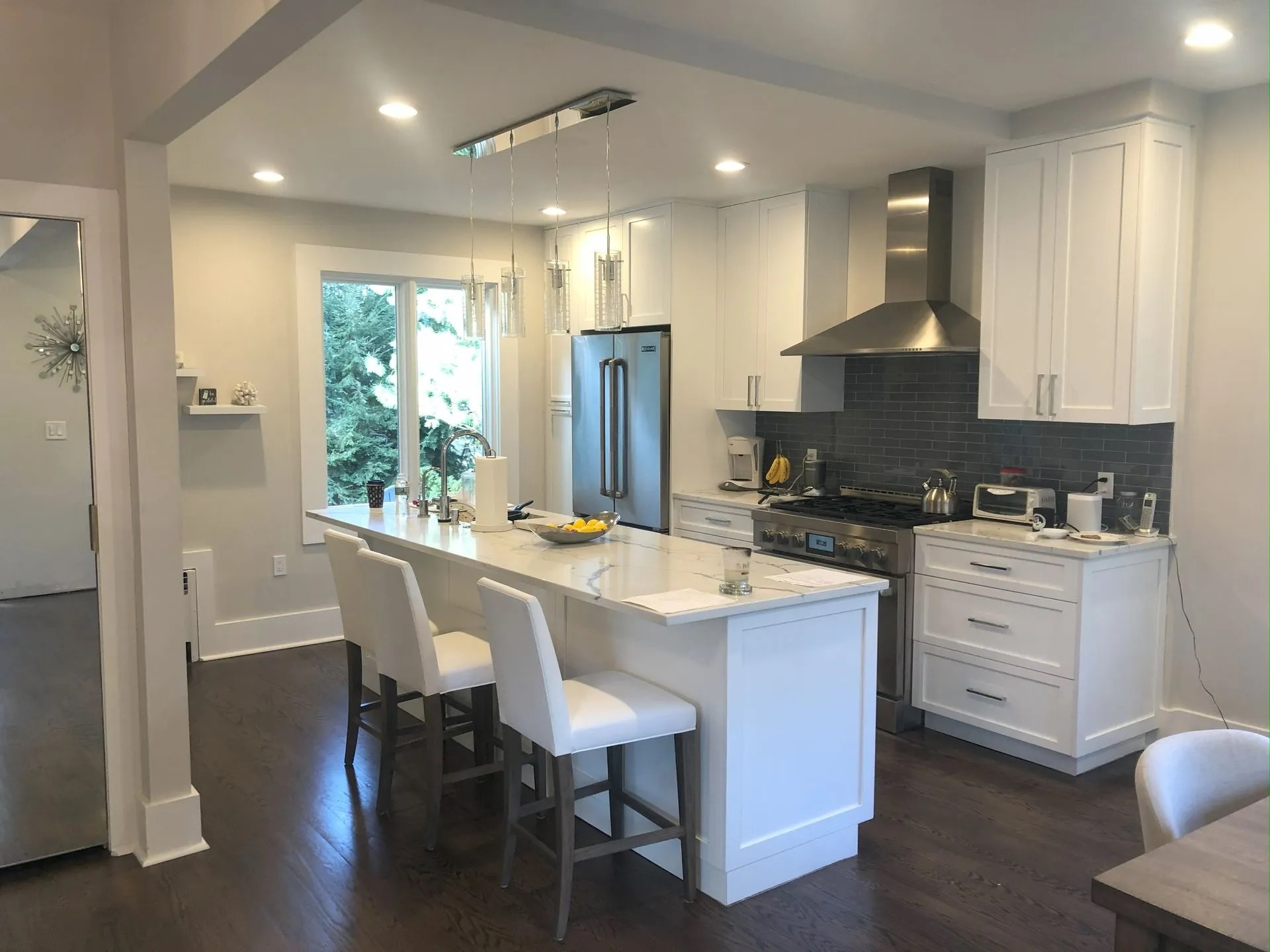 Classic White Kitchen Remodel in Wyckoff, NJ by Modern Heritage Remodelers